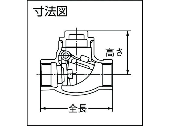 オンダ製作所 SVC2型(スイングチャッキバルブ) Rc3／4 SVC2-20 1162170