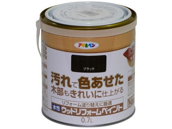 アサヒペン 水性ウッドリフォームペイント 0.7L ブラック