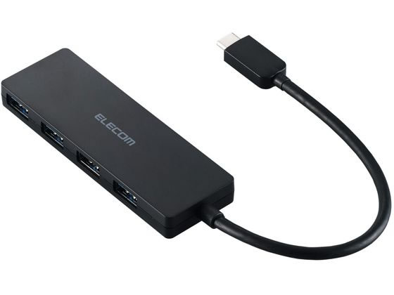 エレコム USBハブ USB3.2 15cm ブラック U3HC-H040BK エレコム USBハブ USB3.2 15cm ブラック U3HC-H040BK