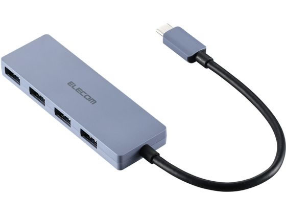 エレコム USBハブ USB3.2 15cm ネイビー U3HC-H040NV エレコム USBハブ USB3.2 15cm ネイビー U3HC-H040NV