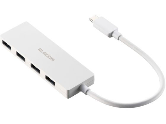 エレコム USBハブ USB3.2 15cm ホワイト U3HC-H040WH エレコム USBハブ USB3.2 15cm ホワイト U3HC-H040WH