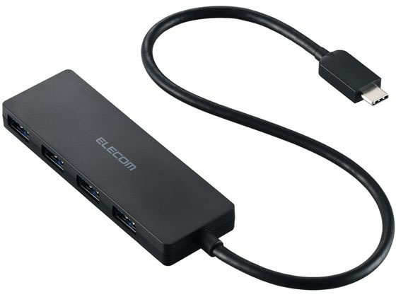 エレコム USBハブ USB3.2 30cm ブラック U3HC-H041BK エレコム USBハブ USB3.2 30cm ブラック U3HC-H041BK