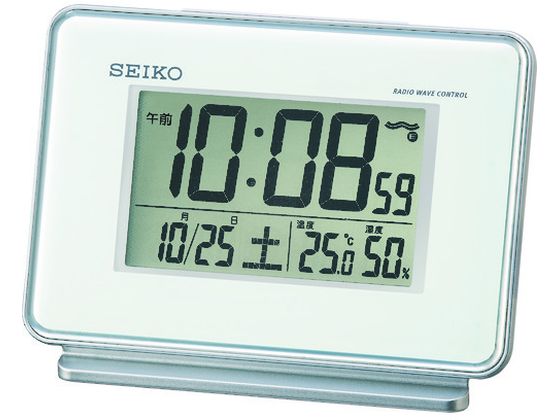 SEIKO 温湿度付き電波時計 SQ767W SEIKO 温湿度付き電波時計 SQ767W