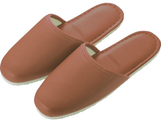 TRUSCO ビニールスリッパ ブラウン V-4807 TRUSCO ビニールスリッパ ブラウン V-4807