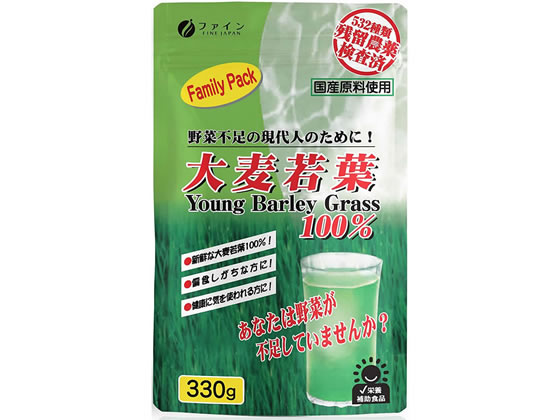 ファイン 大麦若葉100%ファミリーパック 330g ファイン 大麦若葉100%ファミリーパック 330g