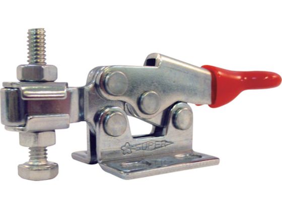 スーパー 下方押え型トグルクランプ(水平ハンドル式)全長:67mm 締付力:0.2kN STD04F スーパー 下方押え型トグルクランプ(水平ハンドル式)全長:67mm 締付力:0.2kN STD04F