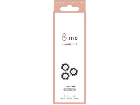 エレコム iPhone 15 Pro/15 Pro Max &me レンズガラスフィルム エレコム iPhone 15 Pro/15 Pro Max &me レンズガラスフィルム