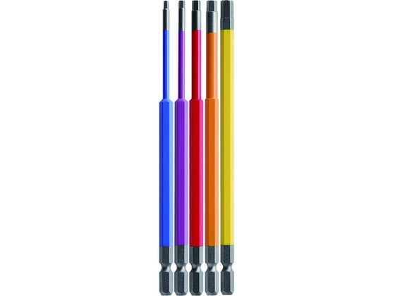 アネックス 六角レンチカラービット5本組 全長150mm ACHX5-150L アネックス 六角レンチカラービット5本組 全長150mm ACHX5-150L