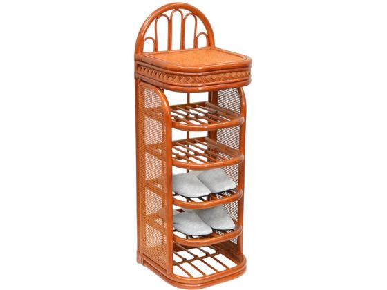 ファミリー・ライフ 天然籐スリッパラック 04591 ファミリー・ライフ 天然籐スリッパラック 04591