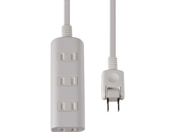 朝日電器 扉付タップ 4P 1m WBT-N4010B(W)
