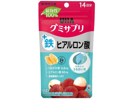 UHA味覚糖 UHAグミサプリ 鉄+ヒアルロン酸 14日分