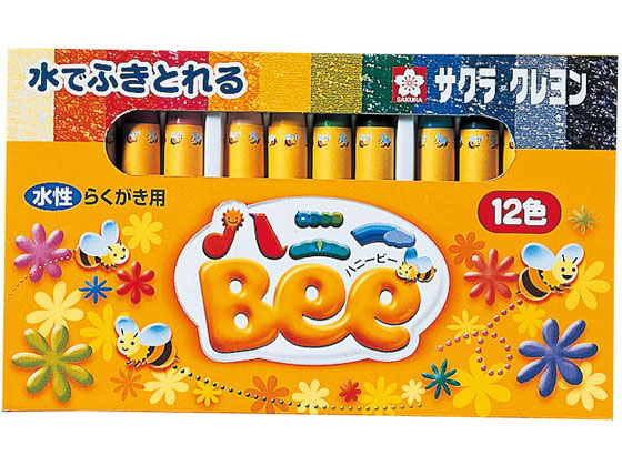 サクラクレパス クレヨン水性 12色 ハニーBee WY12R1