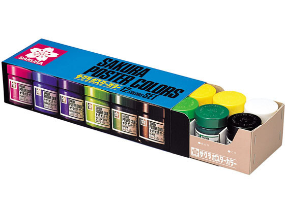 サクラクレパス ポスターカラー 12色セット(30ml) PW12セット サクラクレパス ポスターカラー 12色セット(30ml) PW12セット