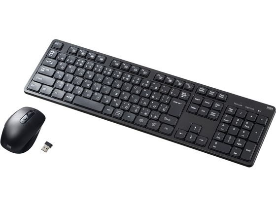 サンワサプライ ワイヤレス静音キーボードマウスセット テンキーあり サンワサプライ ワイヤレス静音キーボードマウスセット テンキーあり