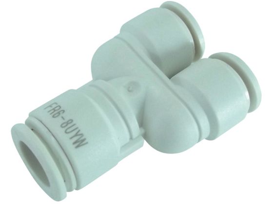 チヨダ ファイブ異径ユニオンワイ W(白)6mm(2箇所)×8mm FR6-08UYW チヨダ ファイブ異径ユニオンワイ W(白)6mm(2箇所)×8mm FR6-08UYW