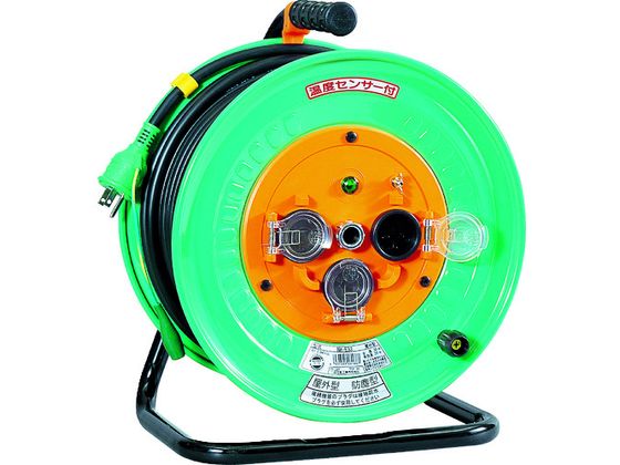 日動 電工ドラム 防雨防塵型100Vドラム アース付 30m VCT2.0×3 温度センサー自動復帰型 NW-E33 日動 電工ドラム 防雨防塵型100Vドラム アース付 30m VCT2.0×3 温度センサー自動復帰型 NW-E33