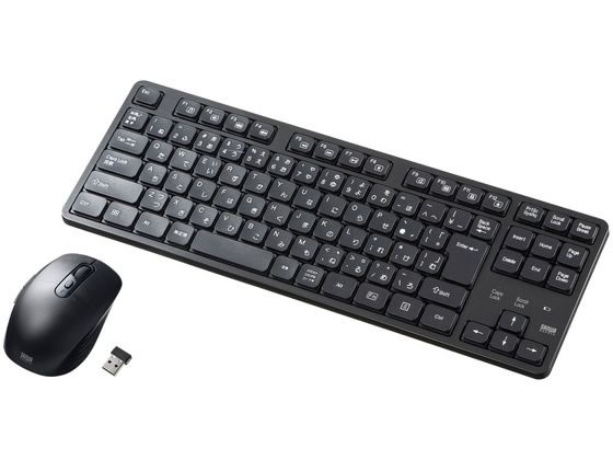 サンワサプライ ワイヤレス静音キーボードマウスセット テンキーなし サンワサプライ ワイヤレス静音キーボードマウスセット テンキーなし