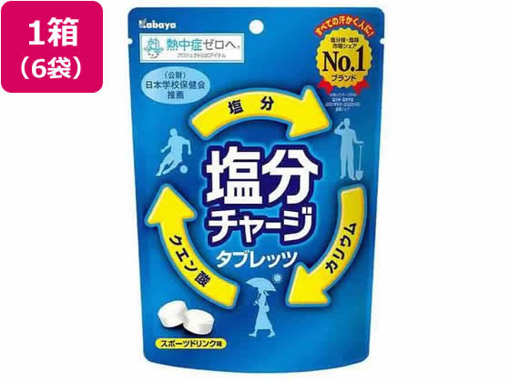 カバヤ食品 塩分チャージタブレッツ スポーツドリンク味 81g×6袋 カバヤ食品 塩分チャージタブレッツ スポーツドリンク味 81g×6袋