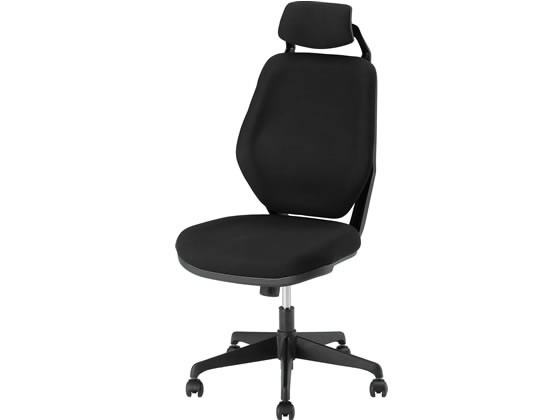 イノウエ オフィスチェア ヘッドレスト付き ブラック LUX-39H BK イノウエ オフィスチェア ヘッドレスト付き ブラック LUX-39H BK