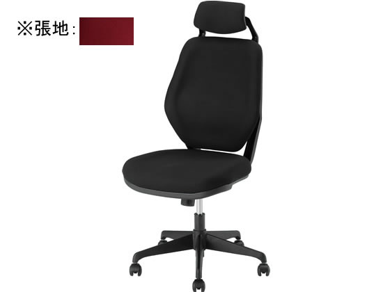 イノウエ オフィスチェア ヘッドレスト付き ボルドー LUX-39H BRD イノウエ オフィスチェア ヘッドレスト付き ボルドー LUX-39H BRD