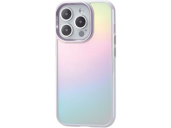 エレコム iPhone 15 Pro ハイブリッドケース オーロラ &me ラベンダー エレコム iPhone 15 Pro ハイブリッドケース オーロラ &me ラベンダー