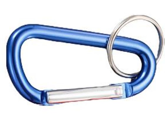 エスコ カラビナフック アルミ ブルー 10個 8×80mm EA638JG-182B