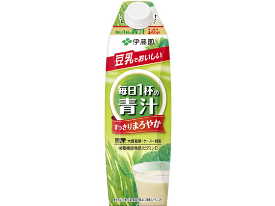 伊藤園 毎日1杯の青汁 まろやか 豆乳ミックス 1L 伊藤園 毎日1杯の青汁 まろやか 豆乳ミックス 1L