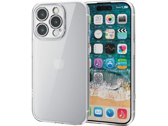 エレコム iPhone 15 Pro ハイブリッドケース 極限 PM-A23CHVCKKCR