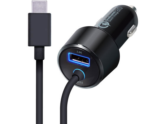 エレコム 車載充電器 QC3.0 30W MPA-CCCQ03BK エレコム 車載充電器 QC3.0 30W MPA-CCCQ03BK