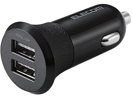 エレコム 車載充電器 4.8A 2ポート EC-DC03BK
