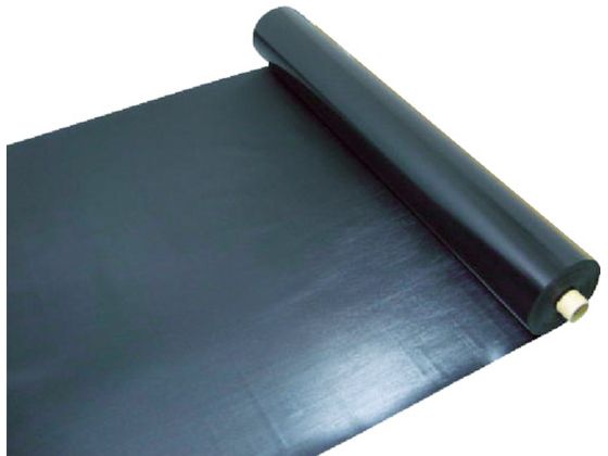 ワニ印 塩ビ養生シート 黒 厚み0.3MM 1M×30M 003081