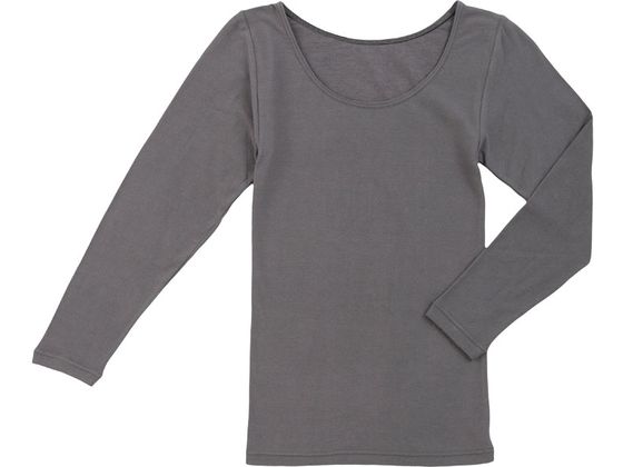 ふんわり着脱なめらかインナー 8分袖 婦人用 グレー