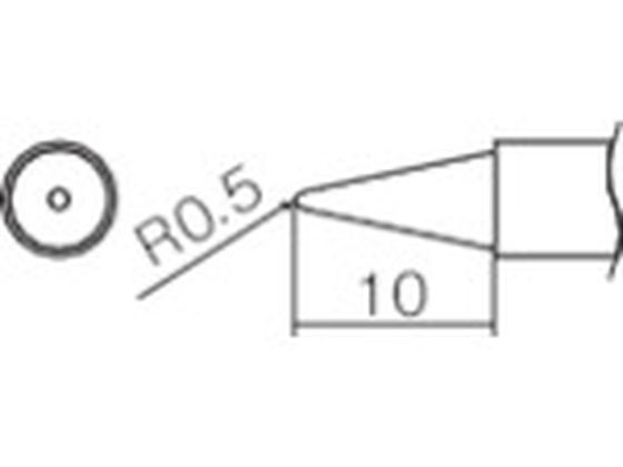 白光 こて先 0.5B型 T12-B2 白光 こて先 0.5B型 T12-B2