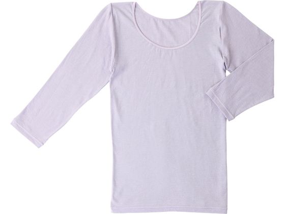 ふんわり着脱なめらかインナー 8分袖 婦人用 ラベンダー