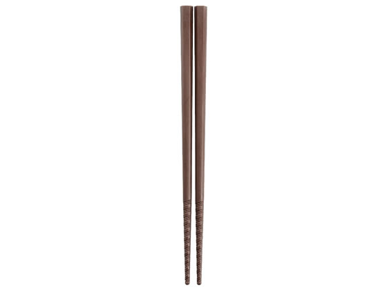 曙産業 トルネード箸 茶 18cm PM-104