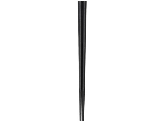 曙産業 10角 ぐる麺箸 23cm 黒 GM-4004