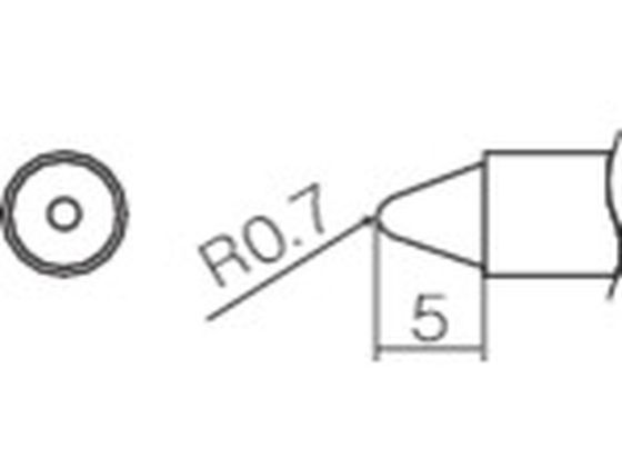 白光 こて先 0.7B型 T12-B3 白光 こて先 0.7B型 T12-B3
