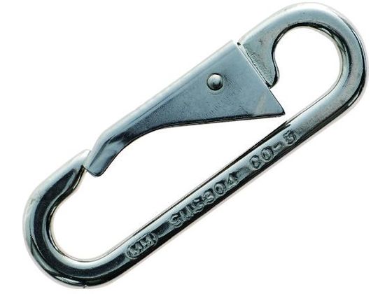 TRUSCO スナップフック ステンレス製 CO型 線径6×開口10mm