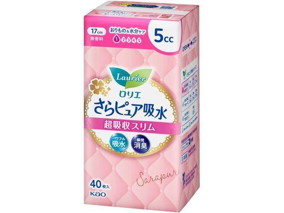 KAO ロリエ さらピュア吸水 超吸収スリム 5cc 40枚 KAO ロリエ さらピュア吸水 超吸収スリム 5cc 40枚
