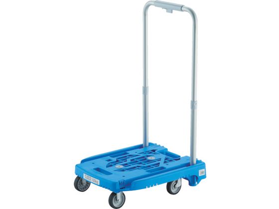 TRUSCO 樹脂台車 カルティオミニ weego 省音G車輪 青 ストッパー