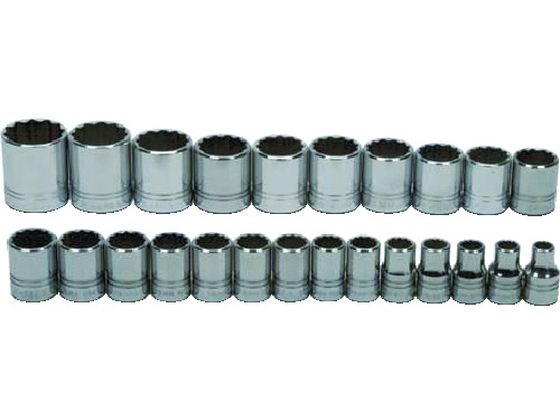 WILLIAMS 1/2ドライブ ソケットセット 12角 24個 JHWMSS-24RC WILLIAMS 1/2ドライブ ソケットセット 12角 24個 JHWMSS-24RC