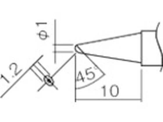 白光 こて先 1BC型(Z) T12-BC1Z 白光 こて先 1BC型(Z) T12-BC1Z