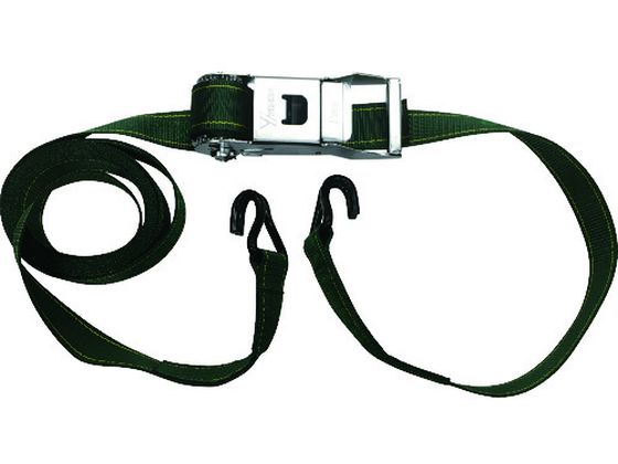 ユタカメイク ベルト荷締機コブラ 50mm×5m×1m Jフック V50-J