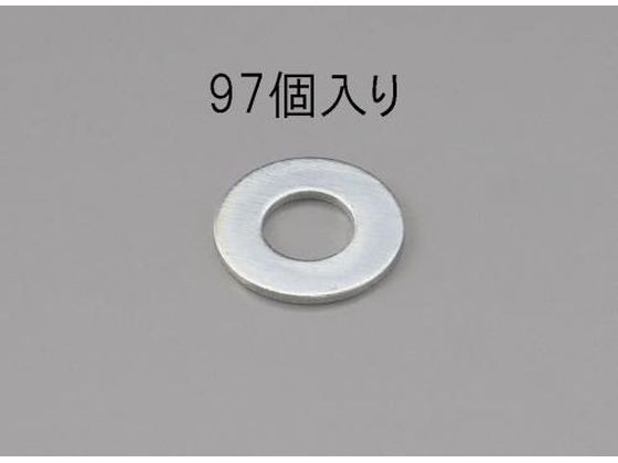 エスコ 平ワッシャー ユニクロメッキ 97枚 M5 EA949LX-105