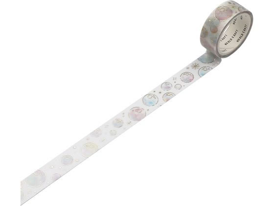 ワールドクラフト キラキラマスキングテープ Bubble KRMT15-037 ワールドクラフト キラキラマスキングテープ Bubble KRMT15-037