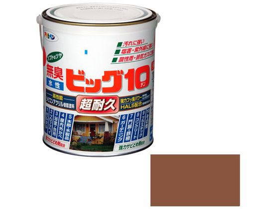 アサヒペン 水性ビッグ10多用途 1.6L 237 ココアブラウン