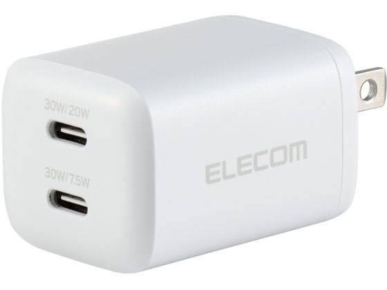 エレコム AC充電器 PD 30W TypeC×2 ホワイト MPA-ACCP9430WH