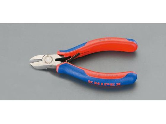 エスコ 精密用ニッパー グリップ・バネ付 直刃 125mm EA535KA-3