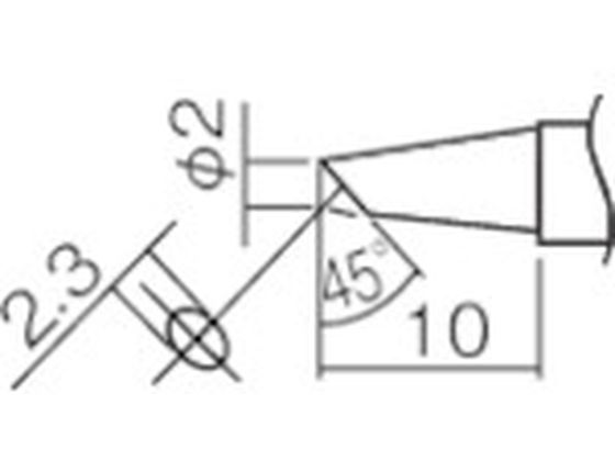 白光 こて先 2BC型(Z) T12-BC2Z 白光 こて先 2BC型(Z) T12-BC2Z