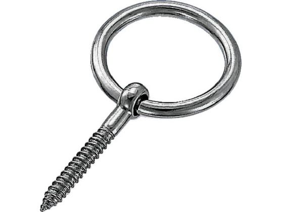 TRUSCO 丸カンスクリュー ステンレス製 3mm (1個=1袋) TMS-3M